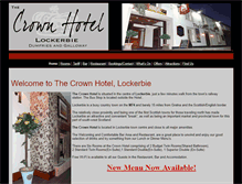 Tablet Screenshot of crownhotel-lockerbie.co.uk
